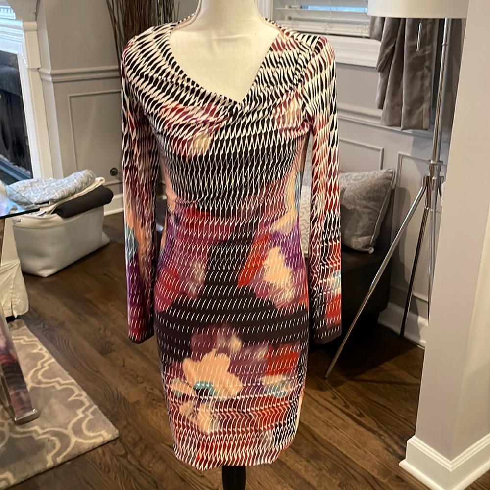 Rachel Roy Beautiful Print Dress SZ S